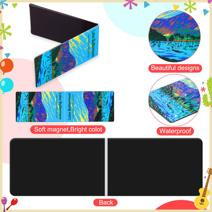 Outus 48 Pcs National Park Magnetic Bookmarks Page Markers Assorted Inspirational Book Mark Clip Set with National Park Landscape for Book Lovers Students Teachers Reading
