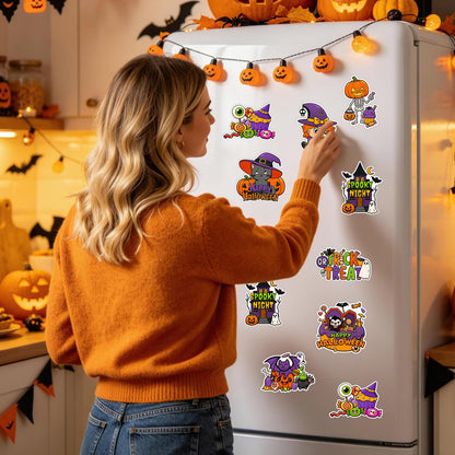 32 Pcs Halloween Crafts DIY Fridge Magnet Set Party Favors Decor Activity
