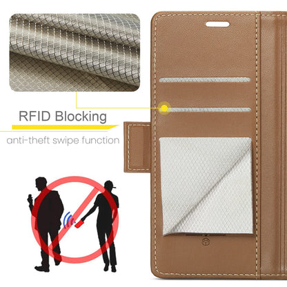 Rerzoiro for Samsung Galaxy A52 4G/5G Case, Premium PU Leather Wallet Case Flip Cover with [RFID Blocking][Card Holder][Stand Function] for Samsung Galaxy A52 (5G/4G)/A52s 5G, Brown