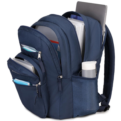 abshoo 34L Big Student Backpack for School Water Resistant Lightweight College Bookbag Travel Backpack (Navy)