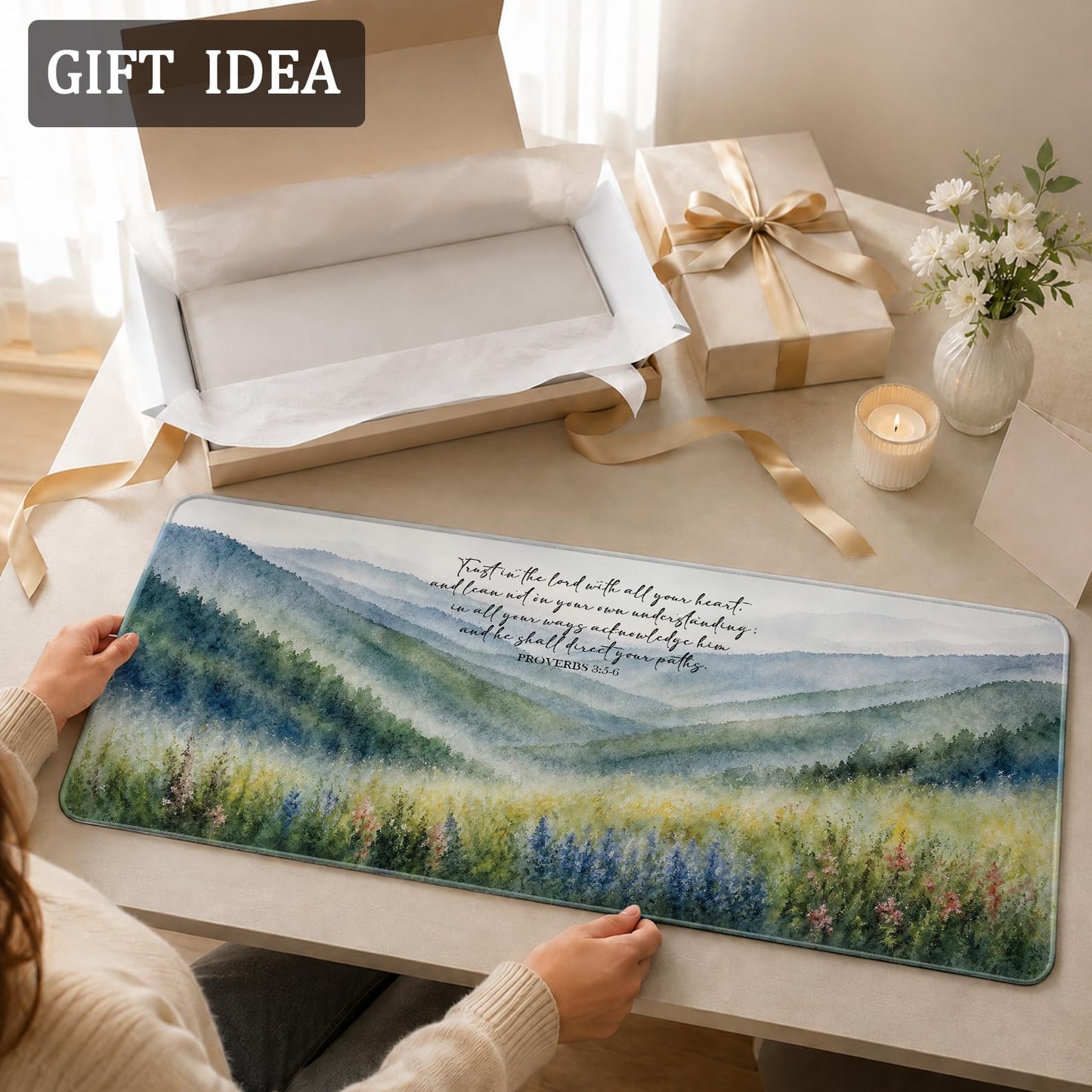 gsgfdshf Bible Verse Christian Large Mouse Pad 31.5x15.7 in