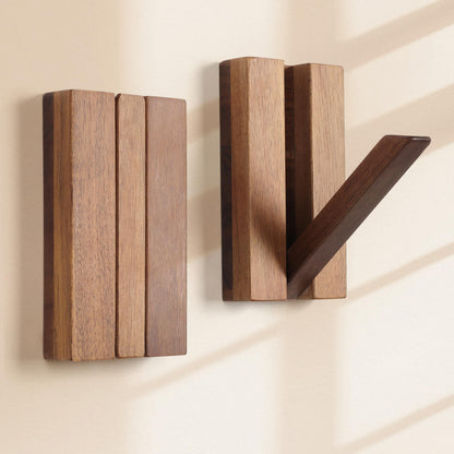 KYIAANY Wood Wall Hooks for Bathroom