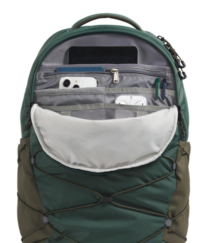 The North Face Borealis Commuter Laptop Backpack - Water Repellent, Laptop Sleeve, Large Main Compartment, Duck Green/New Taupe Green, One Size