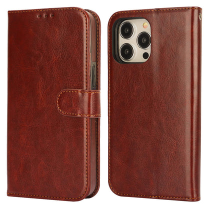 Bocasal Detachable Wallet Case for iPhone 15 Pro Max RFID Blocking Card Slots Holder Premium PU Leather Magnetic Kickstand Shockproof Wrist Strap Removable Flip Protective Cover 5G 6.7 inch (Brown)