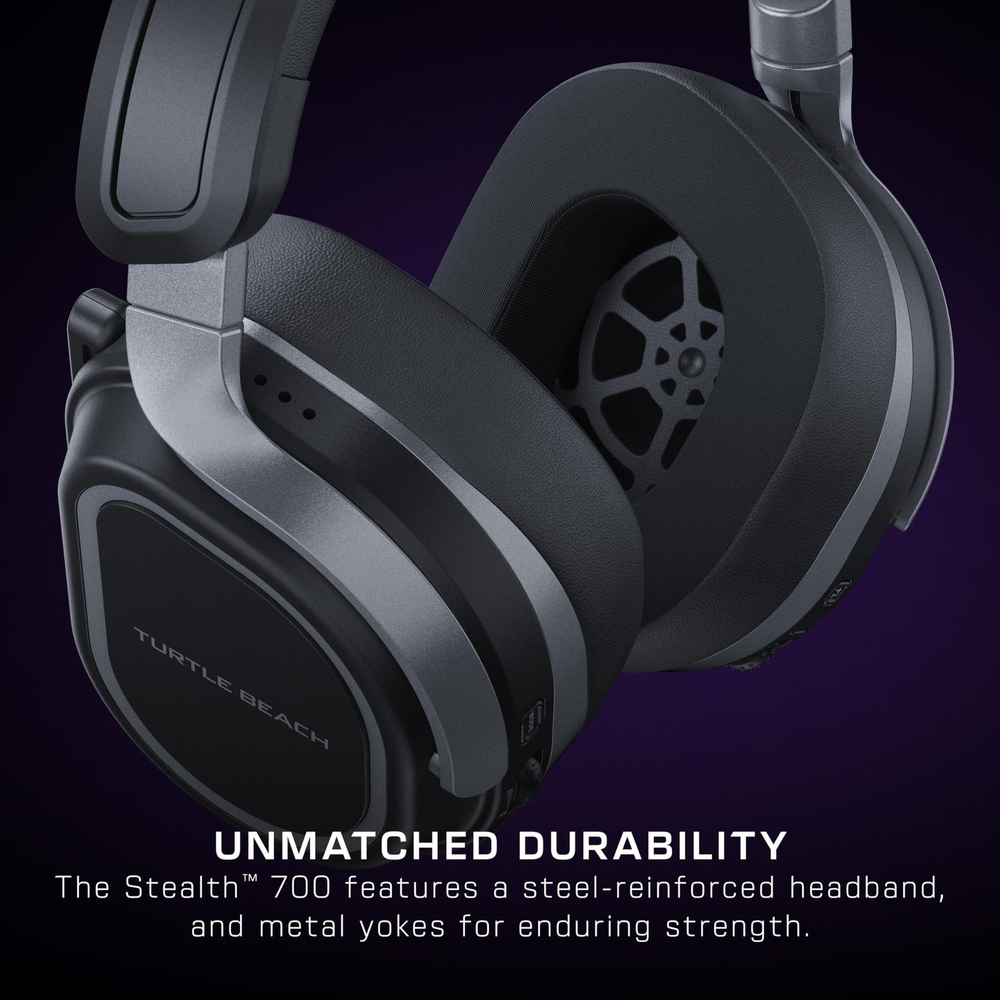 Turtle Beach Stealth 700 Gen 3 Wireless Multiplatform Amplified Gaming Headset for Xbox Series X|S, Xbox One, PC, PS5, Mobile – 60mm Drivers, AI Noise-Cancelling Mic, Bluetooth, 80-Hr Battery – Black
