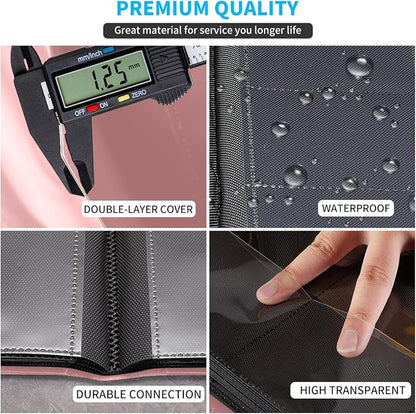 Card Binder, 360 Pockets Upgraded Trading Card Binders, Cards Collection Binder 9 Pocket, Side Loading Yugioh Binder Book Holder for MTG, TCG, Sport, Football, Baseball Collector Cards - Pink