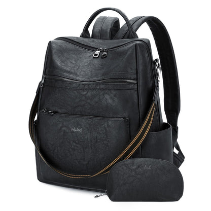 AGLOD Vegan Leather Laptop Backpack for Women 15.6 Inch Work Backpack Purse for Travel College