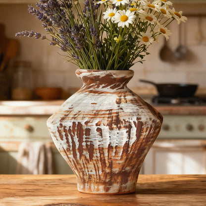 ArtCachet Sunflower Starry Sky Plant Pots & Ceramic Flower Vase Home Decor，Plant Pots for Outdoor Garden Decor ，Plant Gifts for Mother's Day, Birthday, Christmas& Home Art Decoration
