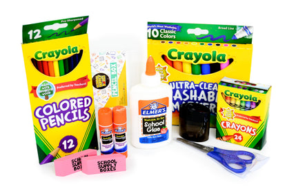 Back to School Essentials Supplies Kit Bundle for K-8 Students – 20-Piece First Day of School Must-Have Set with Notebooks, Pencils, Folders & More