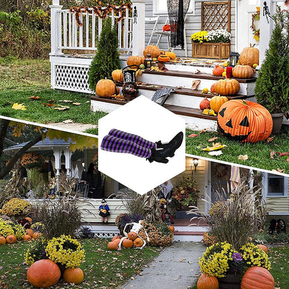 1 Pair Halloween Evil Witch Leg Props Wizard Feet With Boot Stake