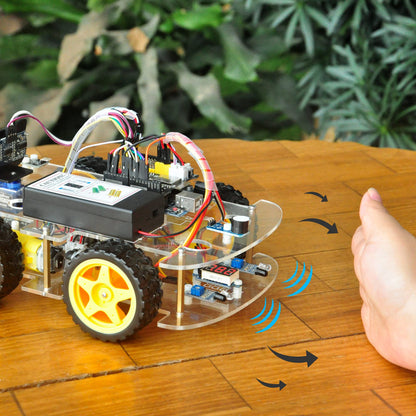 OSOYOO IoT Smart Robot Car Kit for Arduino – Classroom STEM Robotics Kit with WiFi & Bluetooth Control, Coding & Electronics Learning Platform for Schools
