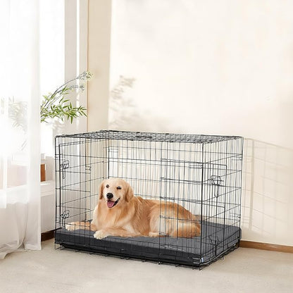 Dog Bed for Large Dog - Orthopedic Pet Beds with Memory Foam, Waterproof Removable Washable Cover with Non-Slip Bottom, Grey, 35" L x 23" W x 3" H