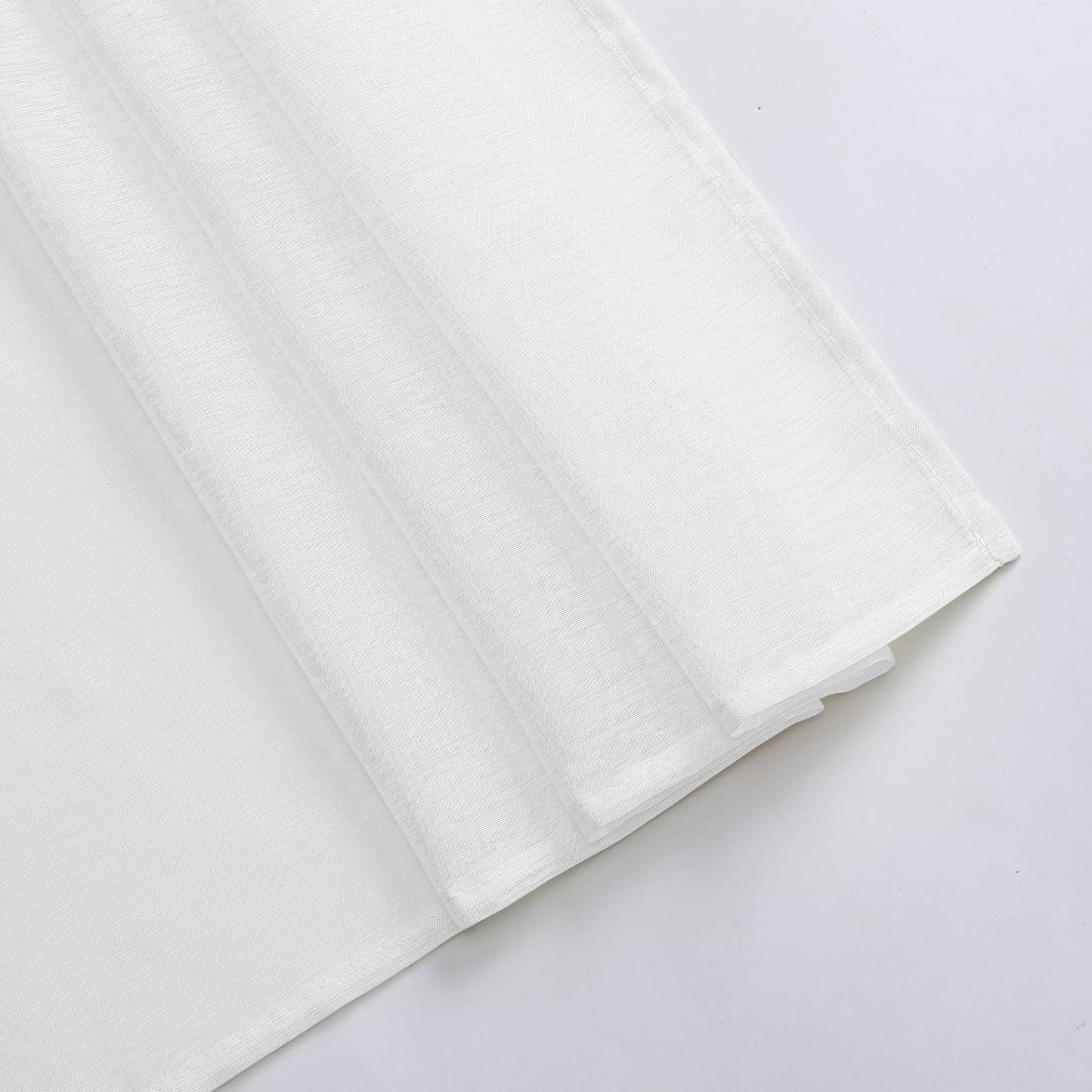 DONREN 144 Inches Long Window Scarf for Party - Luxury Soft Semi Sheer Scarf Valance for Wedding (1 Panel,White)