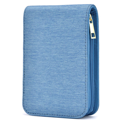 Lanxivi 12 Fountain Pen Case, Rollerball Pen Case Blue Color, Waterproof Canvas Pen Display Holder Organizer Bag