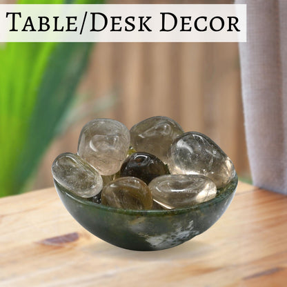 Smoky Quartz Crystals and Healing Stones Tumbled - 1 oz Smoky Quartz Stone, Natural Healing Stones for Energy Balance, Stress Relief - Premium Polished Gems Rocks for Meditation and Wellness