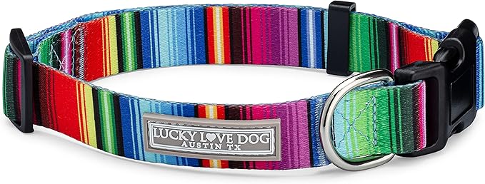 Lucky Love Dog - Adjustable Dog Collar with Easy Click Buckle for Small Dogs, Durable, & Comfortable for Male & Female Dogs, Pet Collar for Puppies & Adult Ones - Nacho, Small