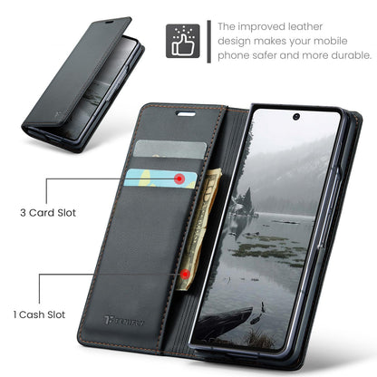 Tenifly for Samsung Galaxy Z Fold 7 Case Wallet with RFID Blocking Card Holder, PU Leather Kickstand Protective Flip Phone Cover Fit for Galaxy Fold 7 8.0", Black