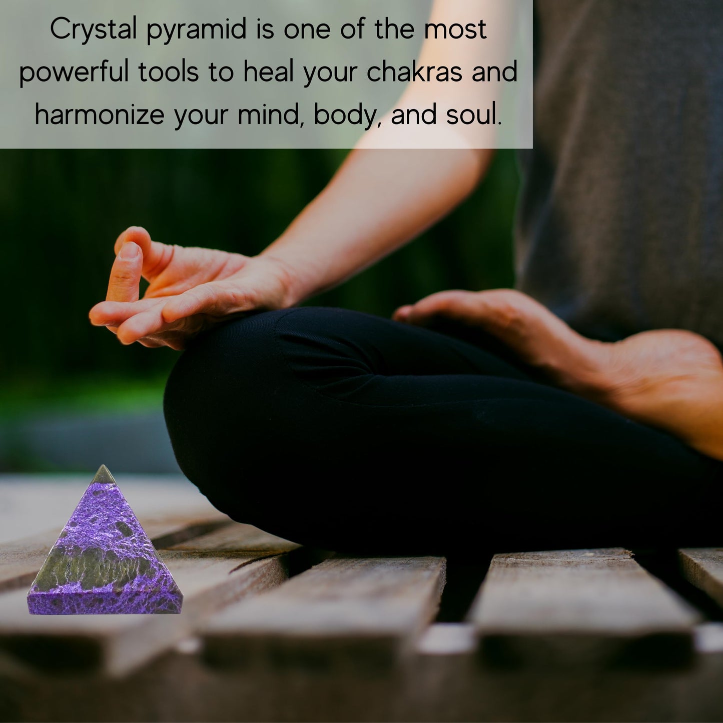 Amazing Gemstone Stichtite Pyramid Crystal Healing Stones - 1" Great Pyramid Figurine of Natural Stone Pyramid for Meditation, Reiki, Chakra Balancing and Crystal Pyramids Grid