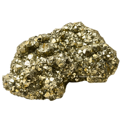 Amazing Gemstone Large Pyrite Crystal Stone Cluster Samples - High Energy Natural Iron Pyrite Stone Pirita Piedra Original with Healing Properties
