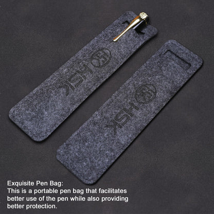 HSK Luxury Ballpoint Pens gift Pen Black Refill Line width 0.5mm,Best Ball Pen Gift Set for Men & Women Professional Executive,Office,Nice Pens Classy Gift Box (Gold)
