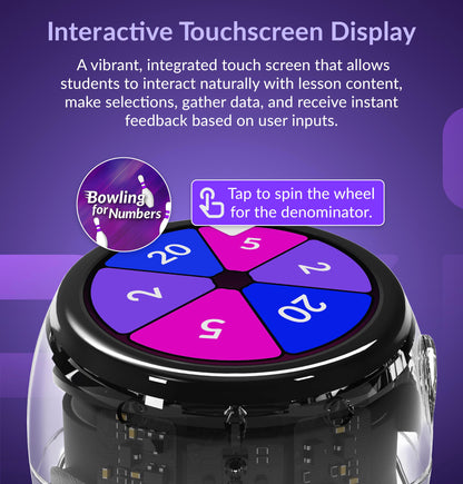 Ozobot Ari Classroom Kit (18 Bots) | Interactive Learning Robot with Touch Screen, ToF Sensor, Accelerometer, Gyroscope, and AI Integration | Hands-On STEM Education for Classrooms and Homeschool