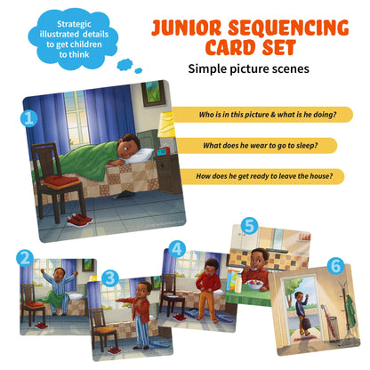 SPARK INNOVATIONS Sequencing Cards, Speech Therapy, Autism Therapy, SEL, Problem Solving, Social Skills, Picture Cards, ESL, English Language Learners (Set 2)