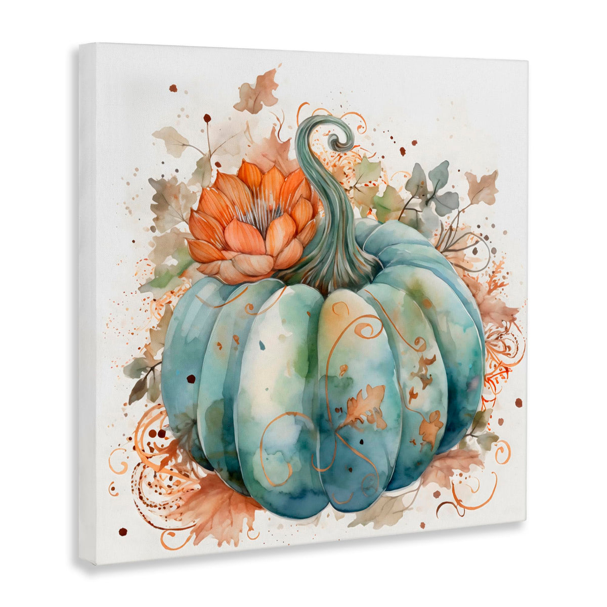 Stupell Industries Boho Pumpkin & Blossom Canvas Wall Art, design by Creative Studio, 17 x 17