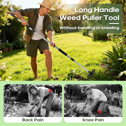 Weeder Tool - 60" Manual Weeder Remover Tool,Gardening Tools,Portable Garden Weeding Tool for Vegetable Gardening Backyard Farm Planting & Weeding