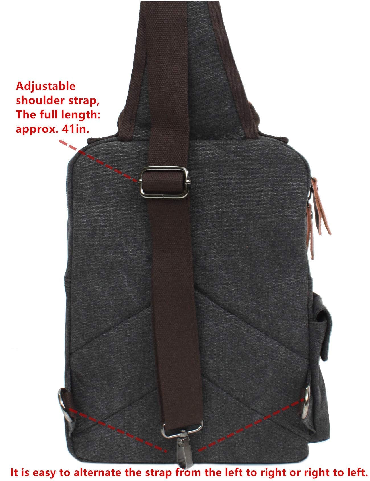 Leaper Retro Canvas Messenger Bag — Fits 10" Tablet, 9 Pockets, Unisex Crossbody Shoulder Sling Bag for Travel, Work & Daily Use, Army Green, M (Available in Medium, Large, XL, XXL)