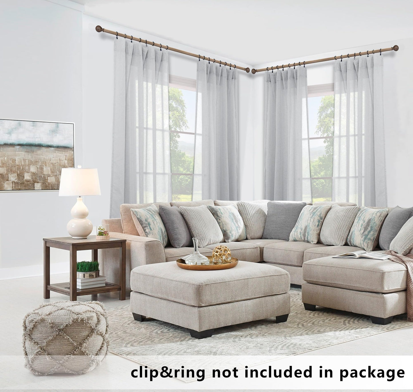Light Gray Sheer Curtains Linen Textured Weave for Master Guest Bedroom 2 Panels Rod Pocket Modern Stylish Semi Sheer Drape Summer Curtain for Small Window Home Fashion 52 x 63 Inch Length Silver Grey