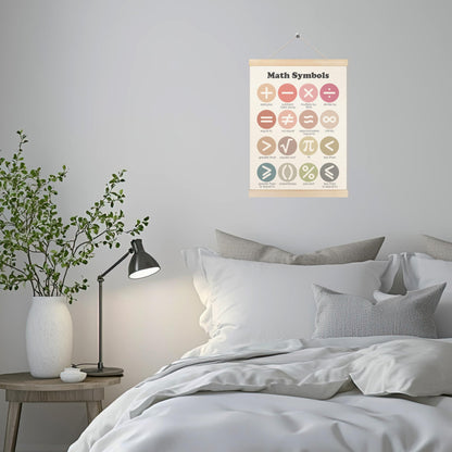HUGANE Boho Wall Decor, Boho Educational Nursery Wall Art Poster, Nursery Wall Decor, Numbers Educational Wall Decor Posters for Classroom Toddler Kids Room Playroom Nursery, 12x16 Inches