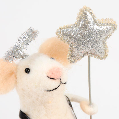 Primitives by Kathy Collectible Critter - Angel Mouse, Coordinate with Our Other Collectible Critters/Figurines for a Delightful/Seasonal Display