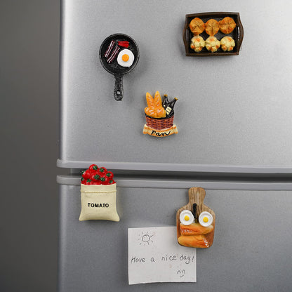 Aiuwo Refrigerator Magnets for Fridge Magnets,Cute Magnets Kitchen Decoration Kitchenware,Perfect for Refrigerators, Whiteboards, Maps and Other Magnetic Items (Kitchenware (5PCS))