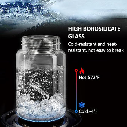 18 oz/550 ml Clear Glass Storage Canister with Airtight Wooden Lid, Small Overnight Oats Containers, Cute Decorative Salad Jar for Snacks Yogurt Spice Sugar Cereal Fruit Coffee Tea -4 Pack