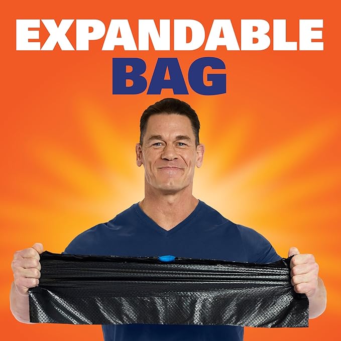 Hefty Ultra Strong 30 Gallon Trash Bags, Large Trash Bags, Break Resistant