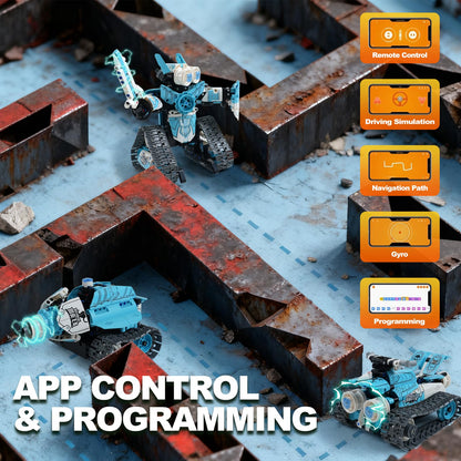 Gaitel Robot Building Kit, Educational STEM Toys & Birthday Gifts for 6 7 8 9 10 11 12+ Year Old Boys Kids, 3 in 1 DIY Science RC Robotics Sets with APP and Remote Control Projects