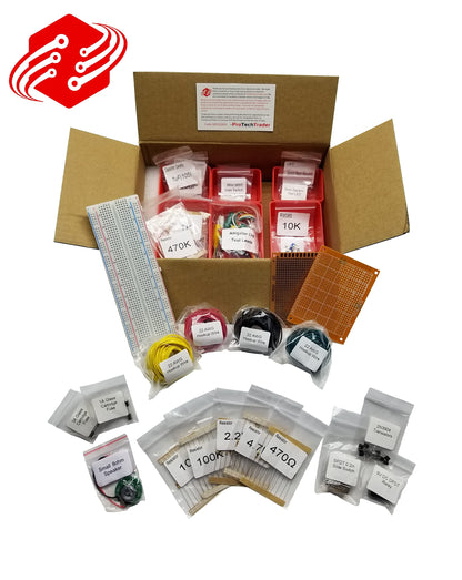Make: Electronics 3rd Ed Kit 1 Economy - Beginner, Intermediate, & Advanced (Teen - Adult) Component Pack for The Experiments in Make: Electronics 3rd Ed by Charles Platt - Covers Sections 1-3