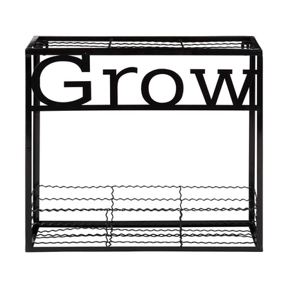 Kate and Laurel Cramer Wall Garden Box, 16.5 x 15 inches, Black