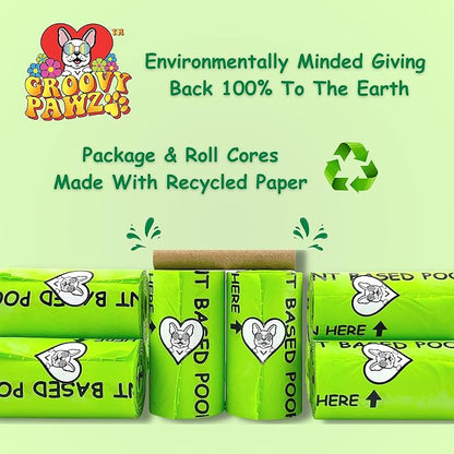 Certified Compostable Dog Poop Bags, 240 Count, Plant Based, Eco Friendly, Extra Strong, Leakproof, No Odor, Pet Supplies