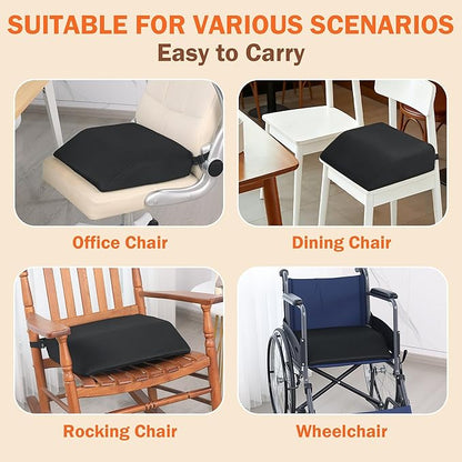 ROYALAY Hip Cushion Post Surgery with Breathable Cover, Memory Foam Hip Replacement Kit After Surgery, Seat Cushion with Anti-Slip Bottom, Chair Cushions for Elderly