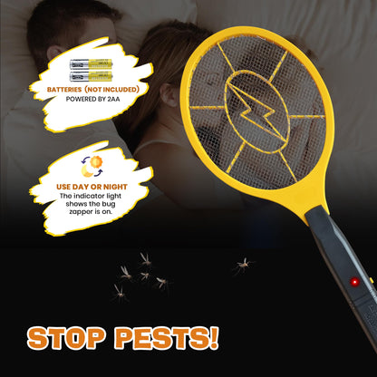 DEVOGUE® Pack of 2 Electric Fly Swatter Bug Zapper Battery Operated Flies Killer Indoor & Outdoor Pest Control Mosquito Zapper and Insect Catcher Racket (Packing May Vary)