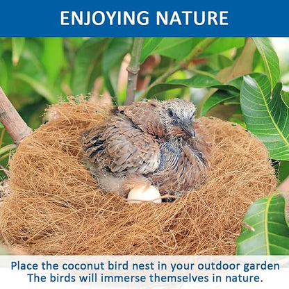 Premium Coconut Fiber for Bird Nests - Canary Nesting Material Coconut Bird Nest Finch Coconut Fiber Loose Bedding Substrate for Laying Eggs,Resting Materials, Hummingbird Parakeet 40g/1.4 oz