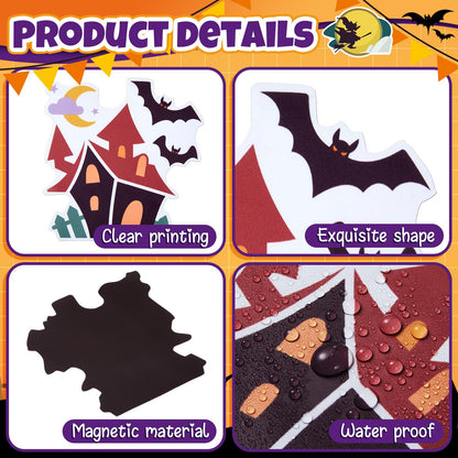 27 Pcs Halloween Cruise Door Magnets Decorations Funny Cruise Ship Door Magnets Magnetic Reusable Magnet for Graduation Cabin Ship Carnival Refrigerator Office Car Accessories