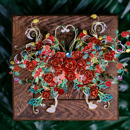 MU 3D Metal Puzzle for Adult Flower and Butterfly A-Spring Dawn, Metal Insect Animals Puzzles Pieces for Beginner Miniature Model Kits Building, Birthday Dad Xmas Gift Home Decor