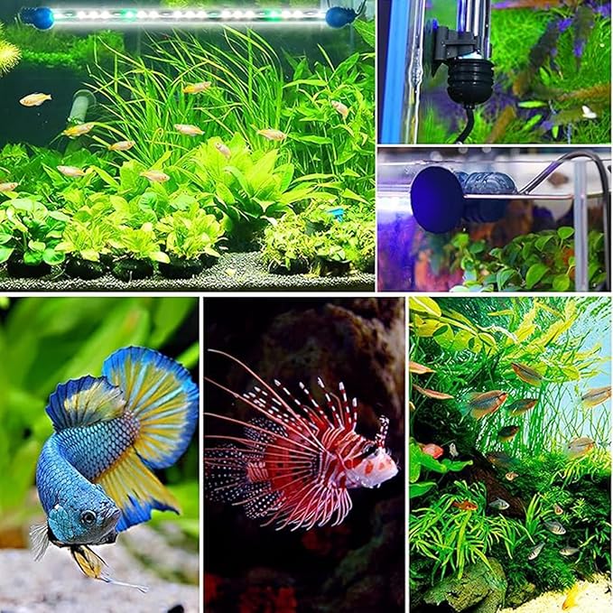 Submersible Aquarium Light Underwater Fish Tank Light with Timer Auto On/Off, LED Aquarium Light Bar 3 Light Modes Dimmer Adjustable Brightness,11.4inch (with Timer&dimmer)