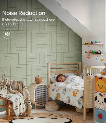 Bounmer Large Cork Board Alternative 48“ x 36”, 12-Pack Felt Bulletin Board Tiles with 60 Safe Removable Adhesive Tabs & 30 Pushpins, Cork Boards for Office Walls Decor (Sage)
