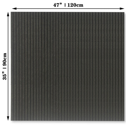 YOUDEFUL Large Cork Board Alternative-12 Pcs Self-Adhesive Felt Bulletin Board Tiles, Felt Pin Board Cork Board Tiles for Home Office Wall Decor, Tack Board 47"x35" (Black