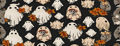 Large Gaming Mouse pad,Halloween Ghost Flowers Cute Anti Slip Rubber Base Mouse pad, Suitable for Computer, Laptop, Office Desk Accessories