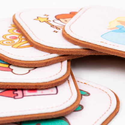 Felt Princess Matching Game for Toddlers – Fairy Tale Memory Game & Flash Cards – Soft and Safe for Ages 1+ – Montessori Preschool Learning Activity – Educational Princess Toy for Girls & Boys