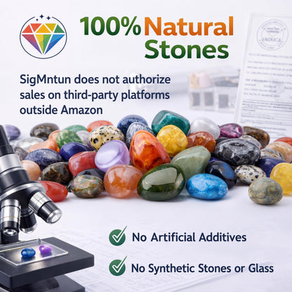 SigMntun Polished Sakura Agate Crystals - 72 Pcs, 0.5" 10 oz Handpicked Natural Tumbled Gemstones Rocks, Pebbles for Reiki, Chakra, Healing Home Decor